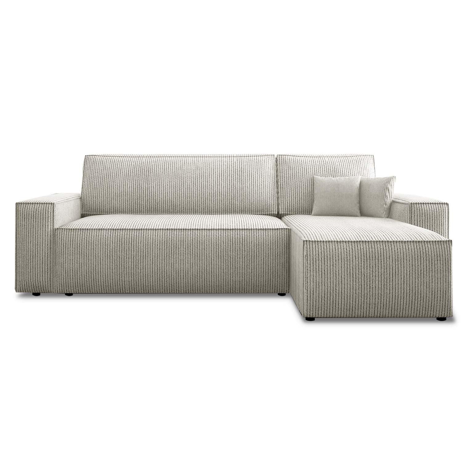 grekpol canapé d'angle convertible 145x248 à gauche or